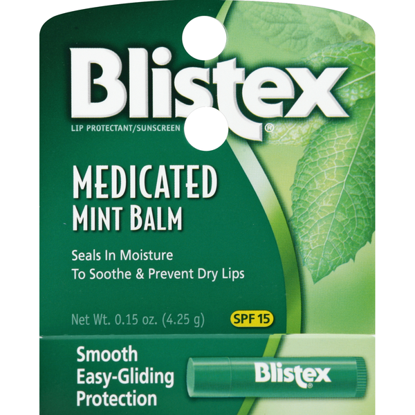 Blistex Lip Protectant/Sunscreen, Medicated, Mint Balm, SPF 15