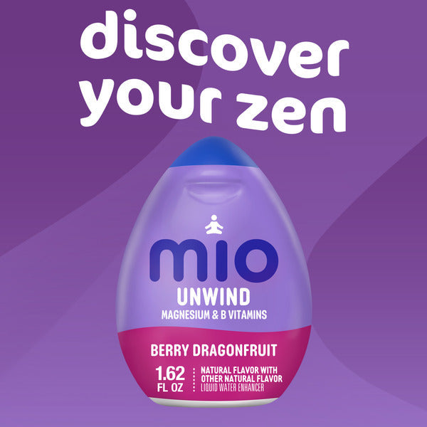 MiO Unwind Berry Dragonfruit Liquid Water Enhancer with Magnesium & B Vitamins