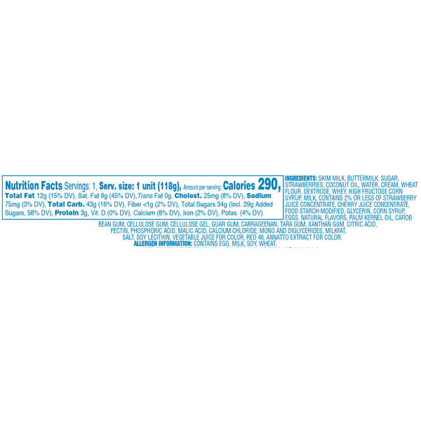 Blue Bunny Strawberry Shortcake Load'd Sundaes, 5.5 fl oz