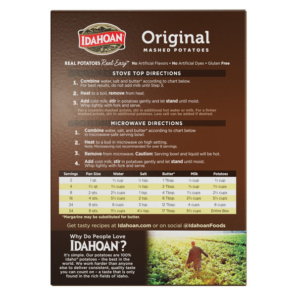 Idahoan® 26.2 oz Original Mashed Potatoes