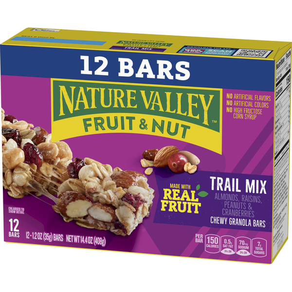 Nature Valley Fruit and Nut Trail Mix Chewy Granola Snack Bars