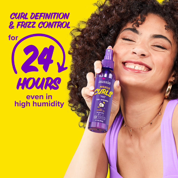 Aussie Miracle Curls Refresher Spray Gel with Coconut & Jojoba