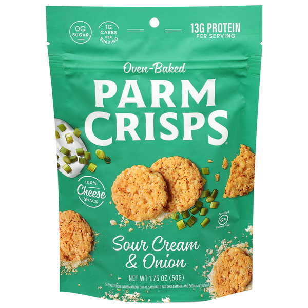 ParmCrisps Oven-Baked Sour Cream & Onion Cheese Snack