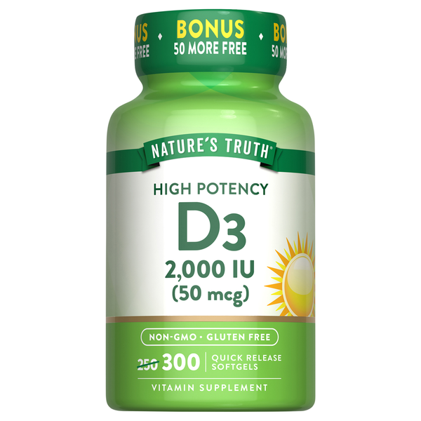 Nature's Truth Vitamin D3 Softgel