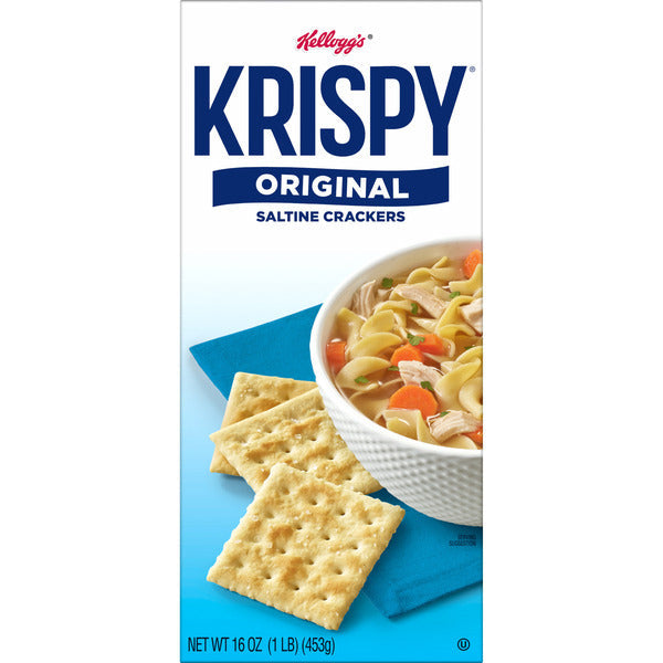 Kellogg's Krispy Original Saltine Crackers, Soup Crackers, 16 oz