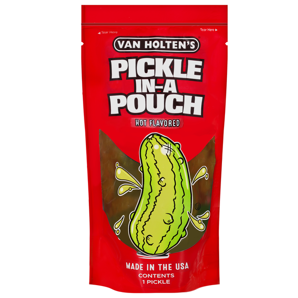 Van Holten's Pickle-in-a Pouch, Hot Flavored