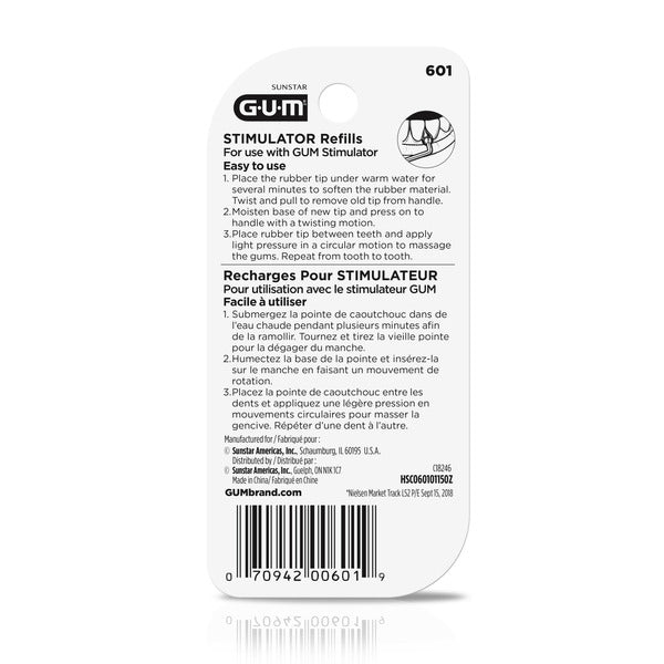 Sunstar GUM GUM  Stimulator Rubber Tip Refills