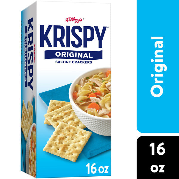 Kellogg's Krispy Original Saltine Crackers, Soup Crackers, 16 oz