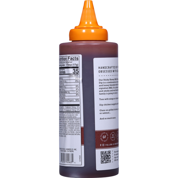 Kinder's Sticky Honey BBQ Wing Sauce & Dip