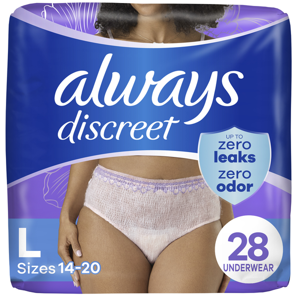 Always Discreet Incontinence Underwear, Maximum