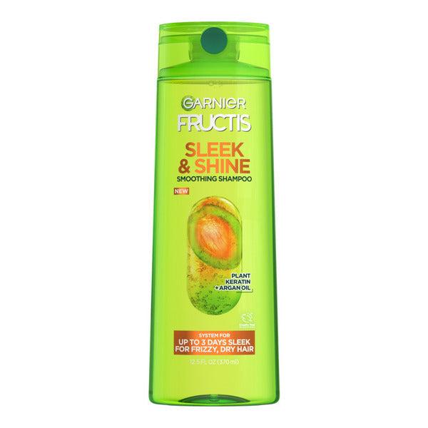 Garnier Fructis Sleek & Shine Smoothing Shampoo for Frizzy, Dry Hair