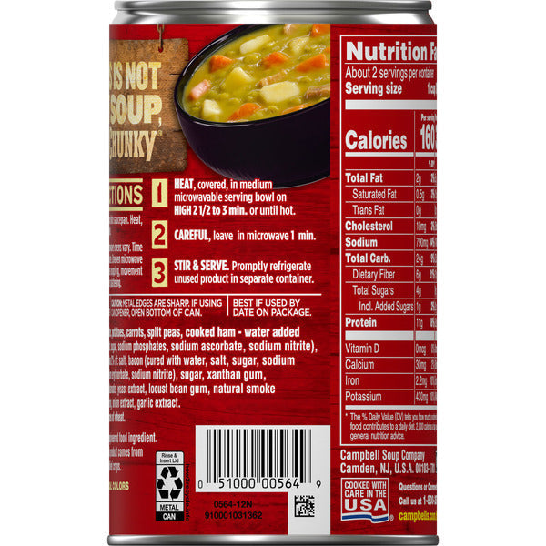 Campbell's Split Pea Soup With Ham