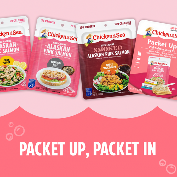 Chicken of the Sea Wild Caught Alaskan Pink Salmon in Spring Water Packet
