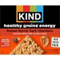 KIND Healthy Grains Energy Peanut Butter Dark Chocolate Snack Bars, 10 Count, Cardboard Box