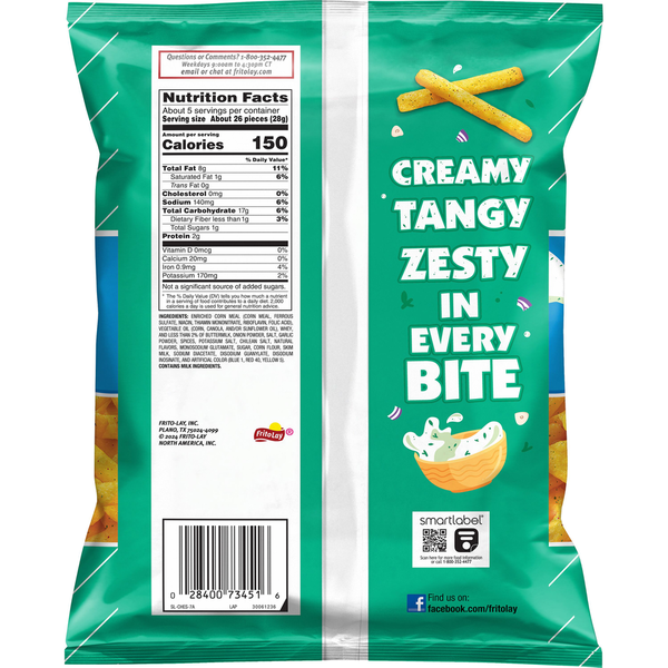 Chester's Fries Ranch Flavored Corn Snacks