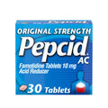 Pepcid AC Original Strength Heartburn Medicine, 10mg Famotidine, 30 ct