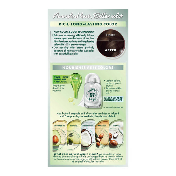 Garnier Nourishing Hair Color Creme, 40 Dark Brown (Dark Chocolate)