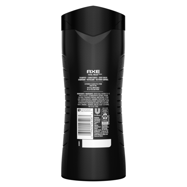 AXE 3-in-1 Body Wash Shampoo & Conditioner Total Fresh