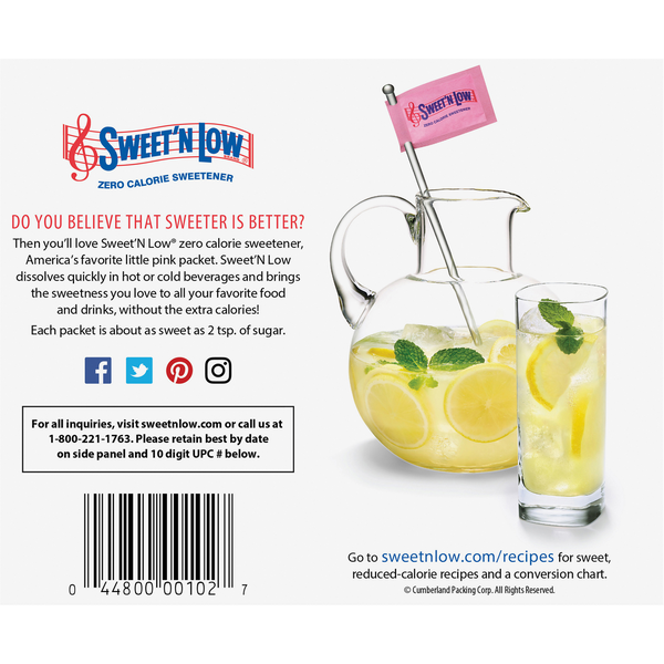 Sweet'N Low Zero Calorie Sweetener