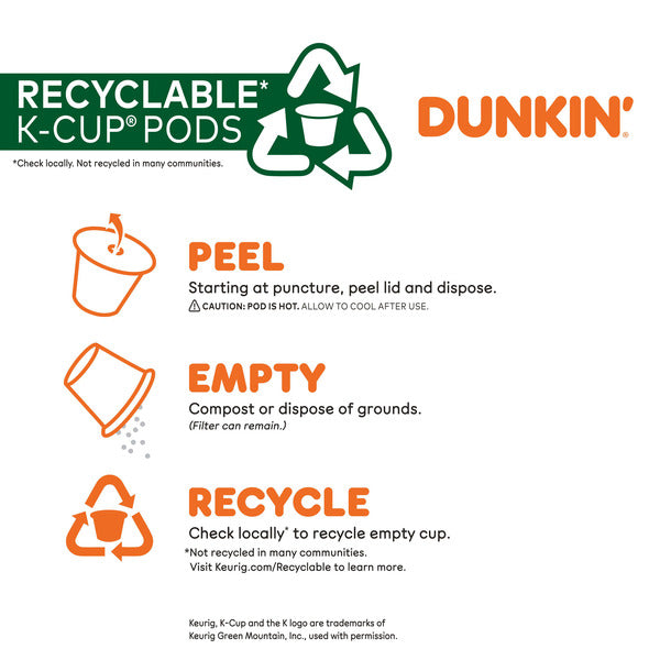 Dunkin' Original Blend Medium Roast Coffee K-Cup Pods