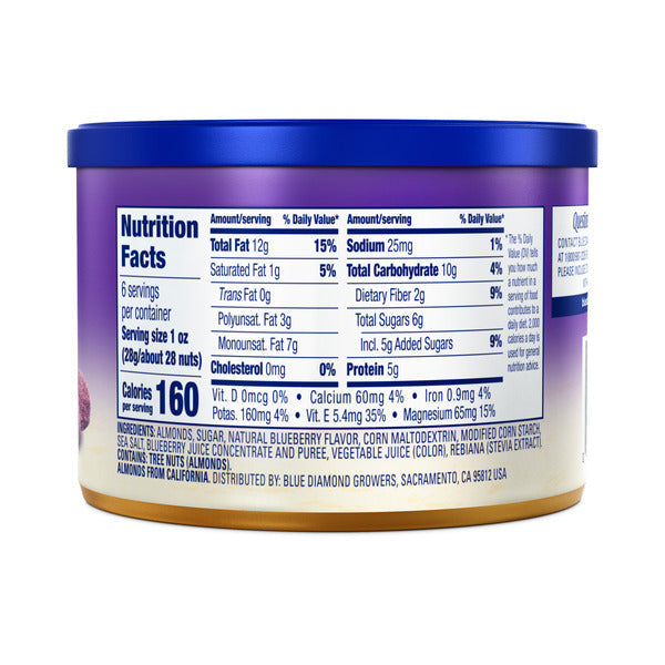 Blue Diamond Almonds, Blueberry