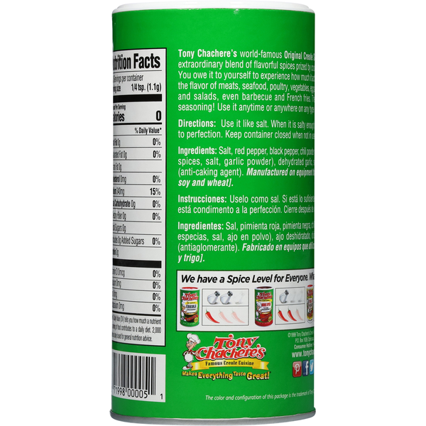 Tony Chachere's The Original Creole Seasoning
