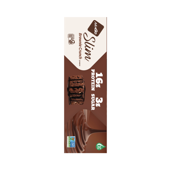 NuGo Slim Brownie Crunch, Gluten Free, Low Sugar, High Protein Bar