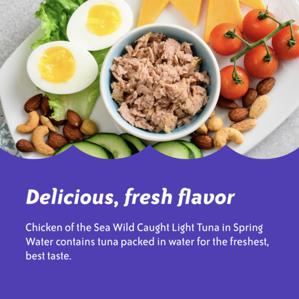 Chicken of the Sea Wild Caught Light Tuna in Spring Water Packet