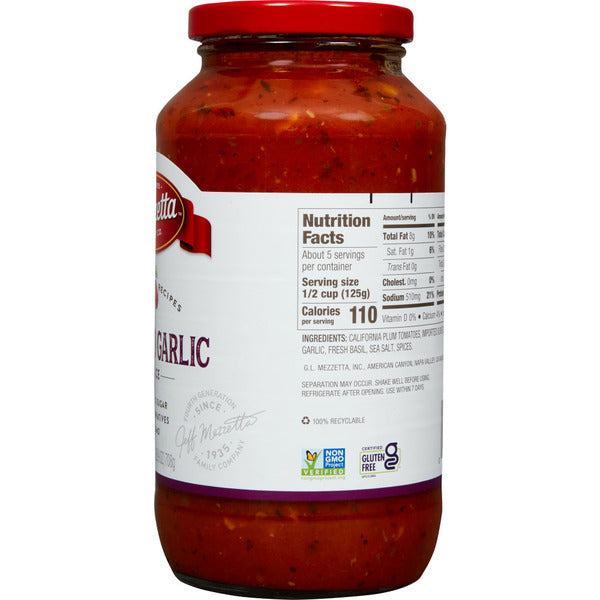 Mezzetta Family Recipes Roasted Garlic Sauce