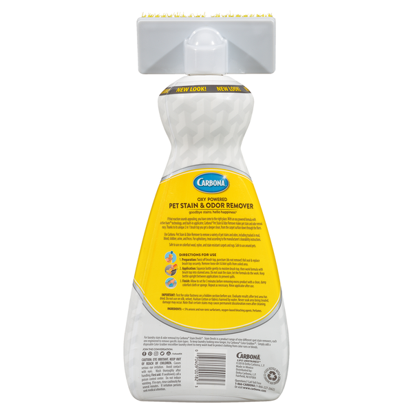 Carbona Pet Stain & Odor Remover, Oxy Powered