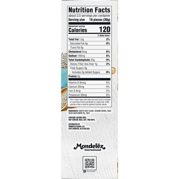 GOOD THINS Sesame Gluten Free Rice Snacks