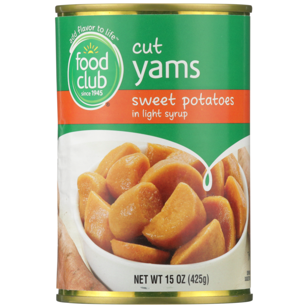 Food Club Cut Yams Sweet Potatoes In Light Syrup