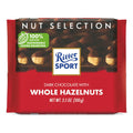 Ritter Sport Dark Chocolate Candy Bar with Crunchy Whole Hazelnuts