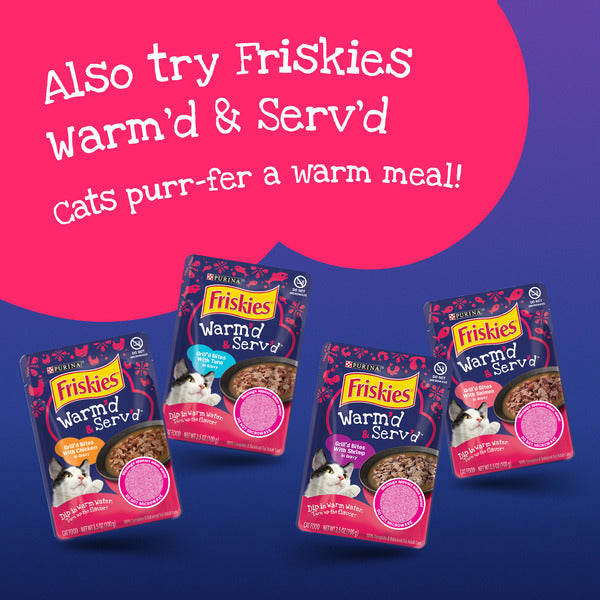 Purina Friskies Natural, Grain Free Wet Cat Food Complement, Lil' Soups With Shrimp in Chicken Broth