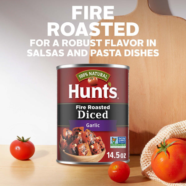 Hunt's Fire Roasted Diced Tomatoes with Garlic