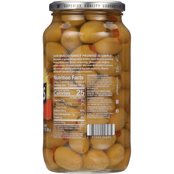 Pearls Pimiento Stuffed Queen Olives