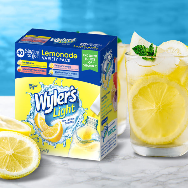 Wyler's Light Drink Sticks Variety Pack Lemonade 40ct