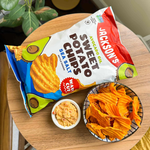 Jackson's Sweet Potato Chips in Avocado Oil, Wavy Sea Salt
