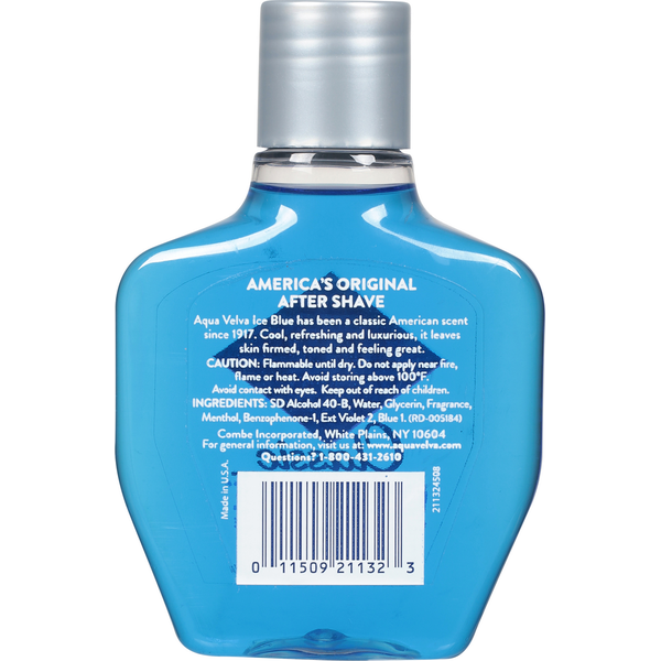 Aqua Velva After Shave, Cooling, Firms & Tones, Classic Ice Blue