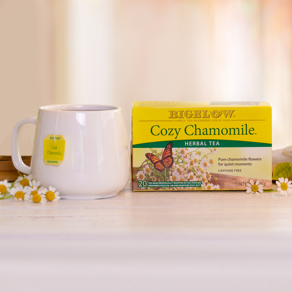 Bigelow Herbal Tea, Caffeine Free, Cozy Chamomile, Tea Bags