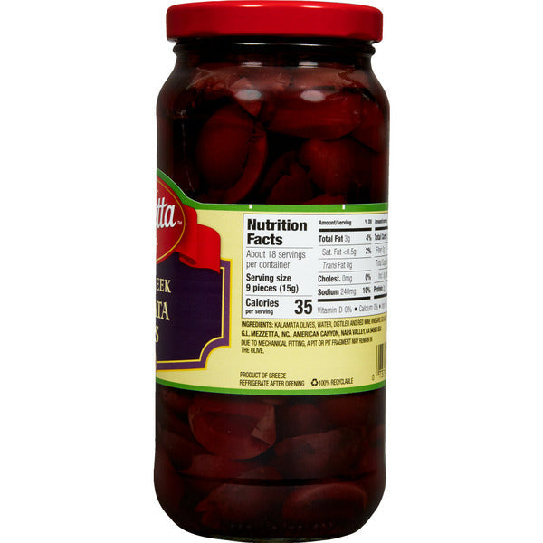 Mezzetta Sliced Greek Kalamata Olives