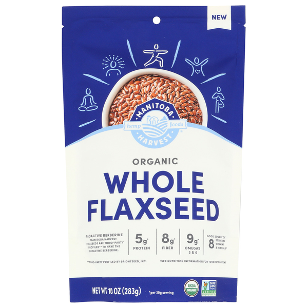 Manitoba Harvest Organic Whole Brown Flaxseed