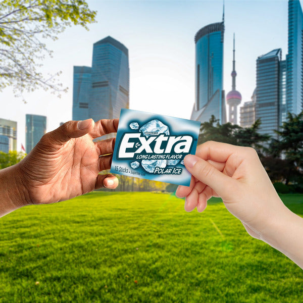 Extra Polar Ice Sugarfree Chewing Gum Single Pack