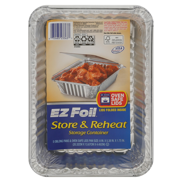 Hefty EZ Foil Pans & Lids, Store & Reheat