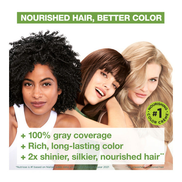 Garnier Nourishing Hair Color Creme, 60 Light Natural Brown (Acorn)