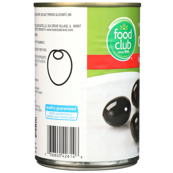 Food Club Large Ripe Pitted Olives