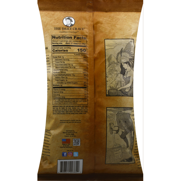 The Daily Crave Quinoa Chips, Bourbon BBQ Flavored