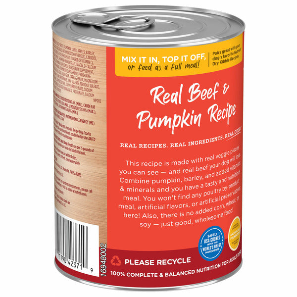 Rachael Ray Nutrish Real Beef & Pumpkin Recipe Premium Paté Wet Dog Food