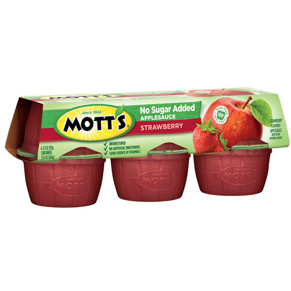 Mott's No Sugar Added Strawberry Applesauce