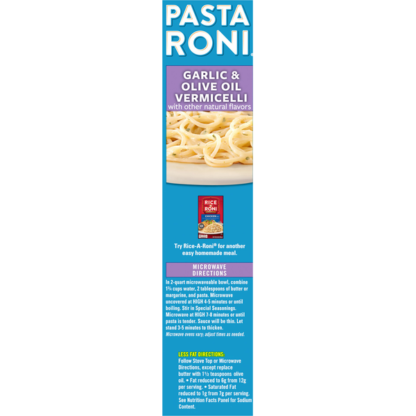 Pasta Roni Vermicelli, Garlic & Olive Oil